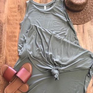 Olive maxi dress